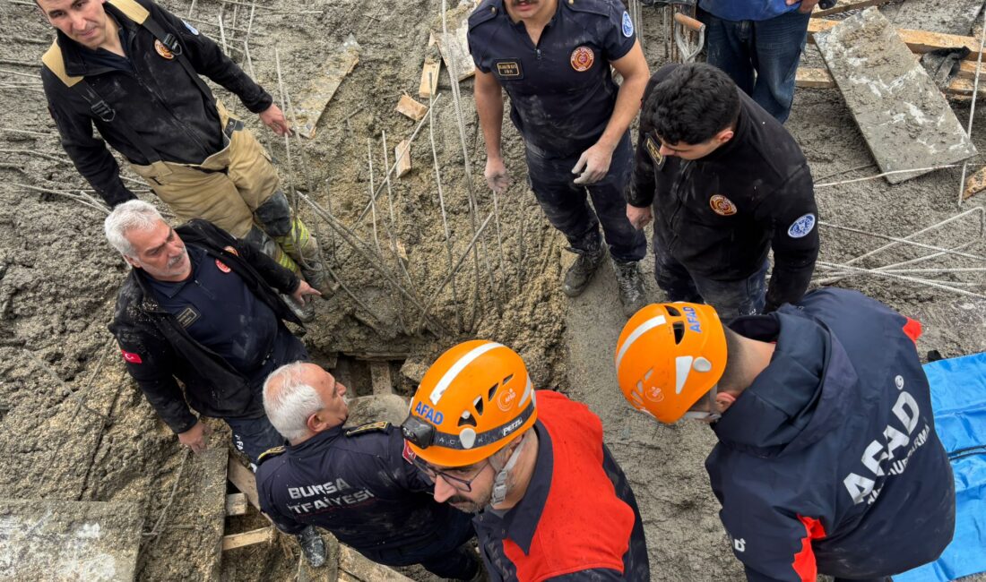 Bursa'nın Kestel ilçesinde bulunan BESOB Sanayi Sitesi'nin devam eden inşaatında