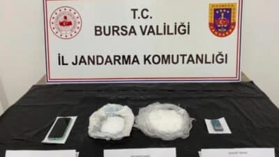 Bursa İl Jandarma Komutanlığı ekipleri, uyuşturucu ile mücadele kapsamında gerçekleştirdiği