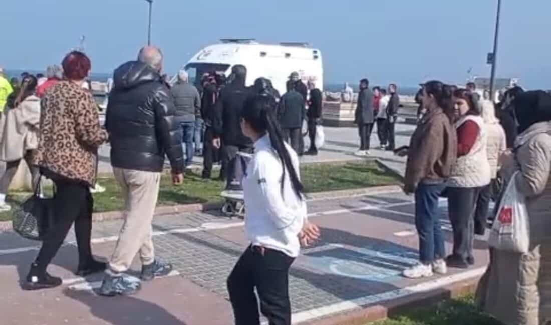 Bursa'nın Mudanya ilçesinde sahil kenarında hareket halindeki kamyonun çarptığı 4