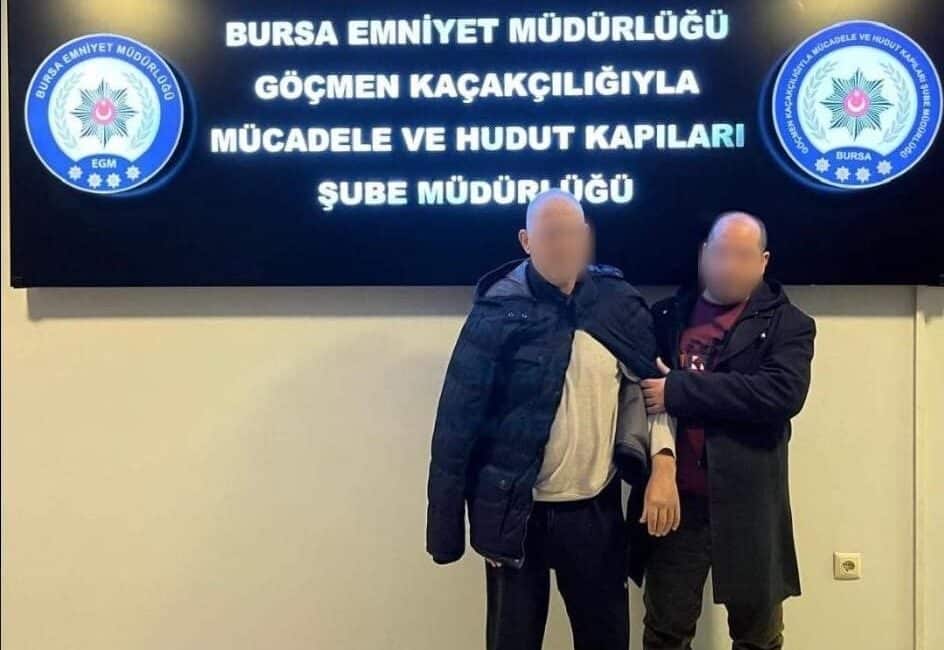 Bursa Emniyet Müdürlüğü ekipleri, düzensiz göçle mücadele kapsamında Nilüfer ilçesinde