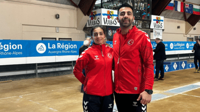 Bursa Büyükşehir Belediyesporlu sporcu Mine Türker, U23 Bocce Dünya Kupası'nda