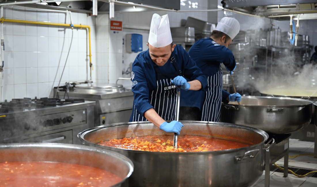 Bursa Büyükşehir Belediyesi’nin BURFAŞ üretim tesislerinde, Ramazan ayı dolayısıyla her