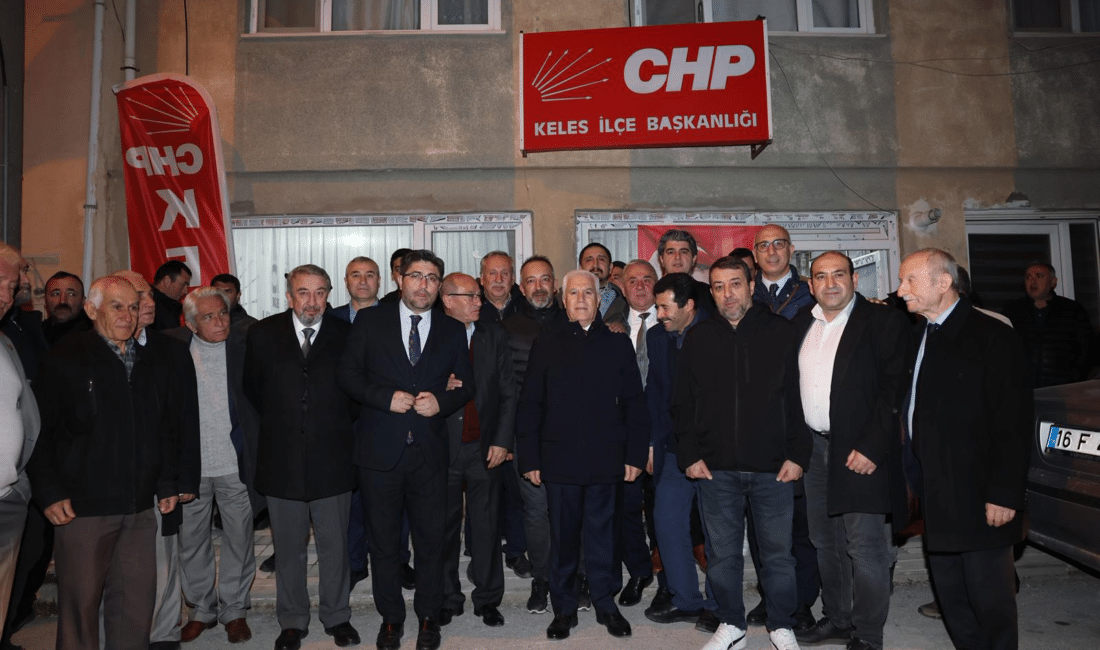 Bursa Büyükşehir Belediyesi tarafından Keles ilçesinde düzenlenen iftar programında vatandaşlarla