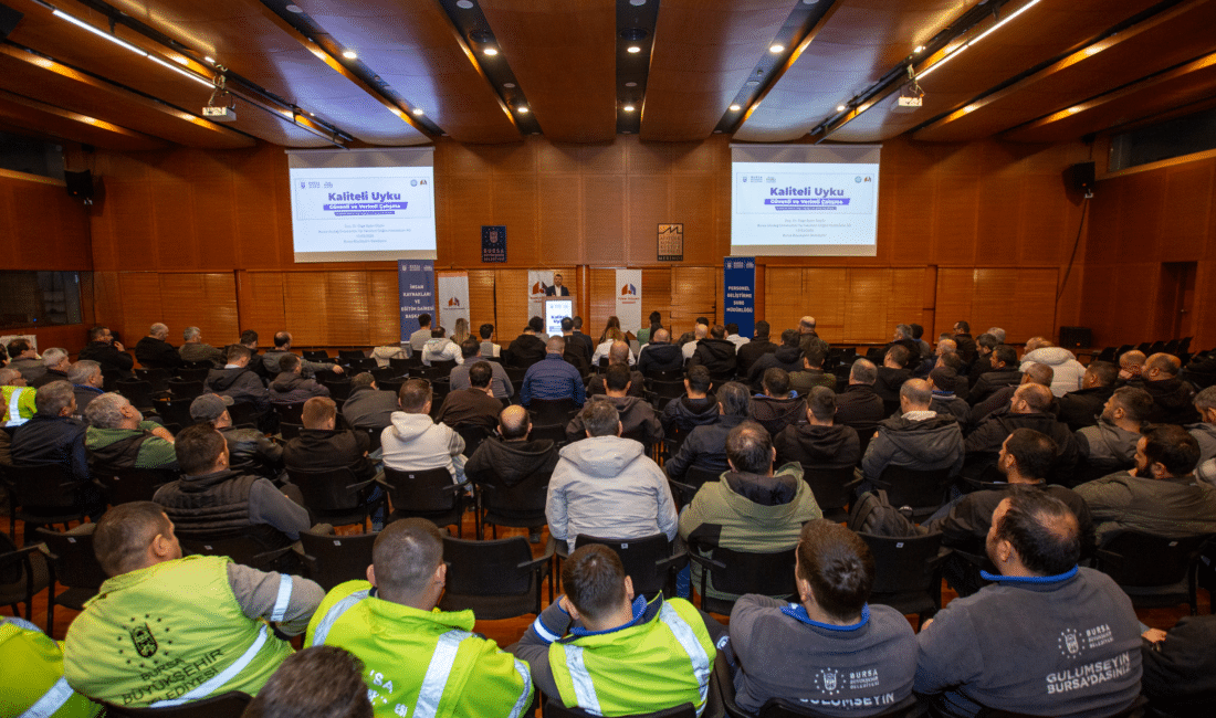 Bursa Büyükşehir Belediyesi, çalışanlarının sağlıklı ve verimli bir çalışma ortamına