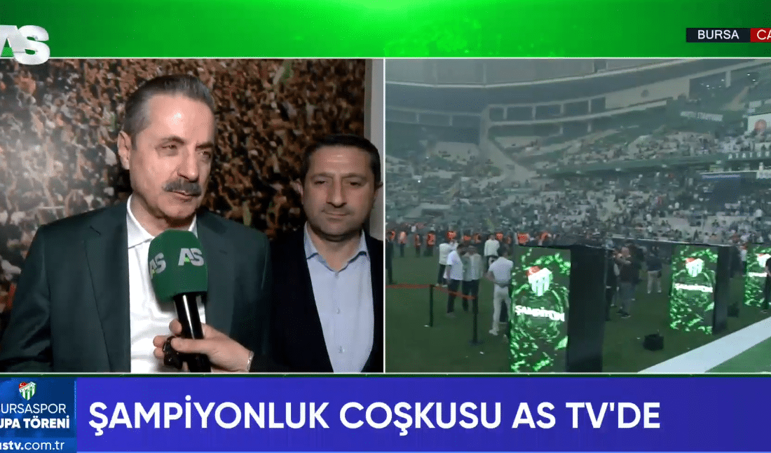 Bursaspor’un şampiyonluk coşkusuna ortak olan AK Parti Artvin Milletvekili Faruk