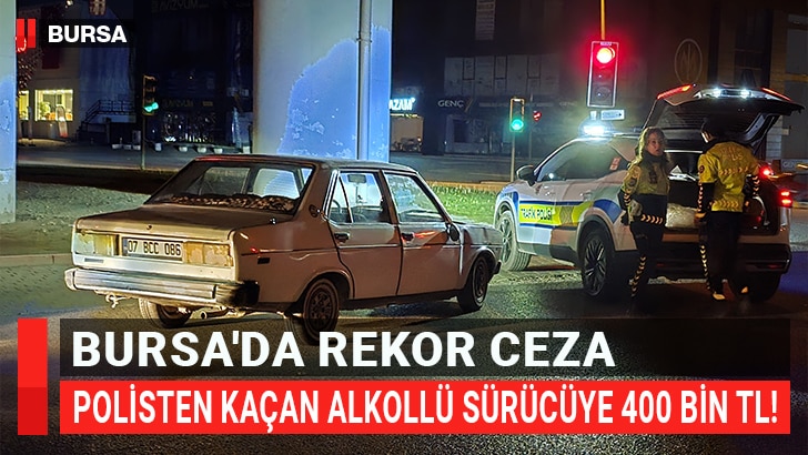 Bursa’nın İnegöl ilçesinde polisin "dur"