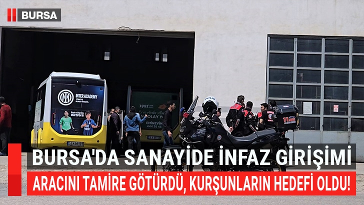 Bursa'nın İnegöl ilçesinde bir oto