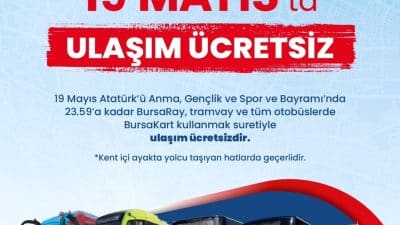 Bursa Büyükşehir Belediyesi, vatandaşların tören ve kutlamalara kolaylıkla ulaşabilmesi amacıyla