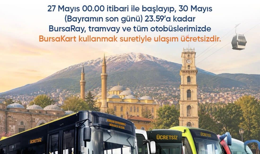 Bursa Büyükşehir Belediyesi, vatandaşların ziyaretlerini daha rahat gerçekleştirebilmesi için Kurban
