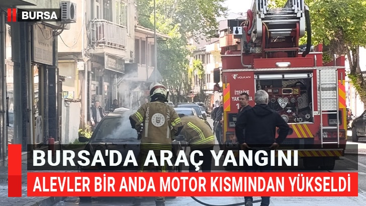 Bursa'nın İnegöl ilçesinde park halindeki