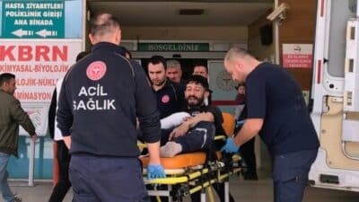 Bursa İnegöl'de demir keserken spiral taşı parçalanan Yakup A. ağır
