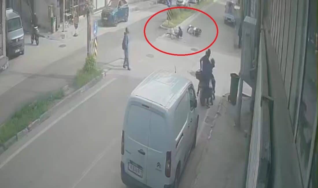Bursa’da bir bisikletlinin yol ortasında yaptığı kararsız manevra kazaya neden