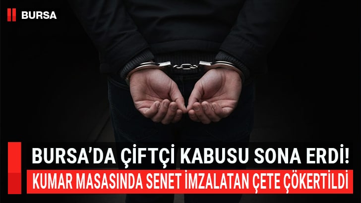 "Bursa'nın Yenişehir ilçesinde çiftçileri kumar