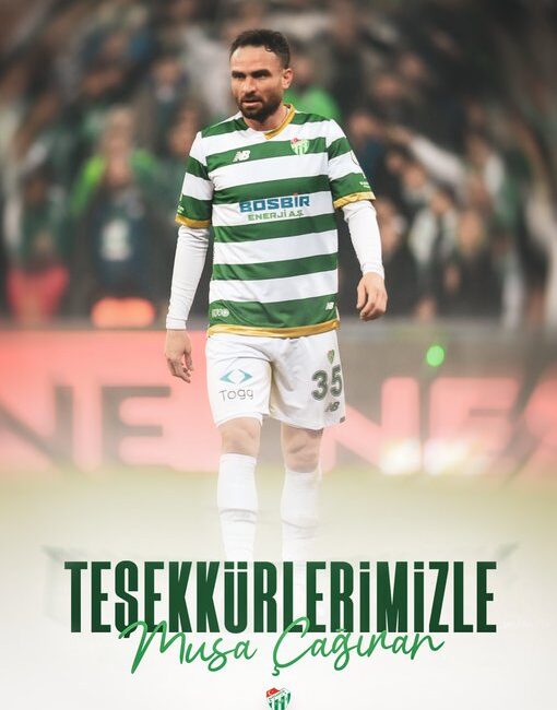 "Bursaspor, sözleşmesi sona eren tecrübeli kaptanı Musa Çağıran ile yollarını
