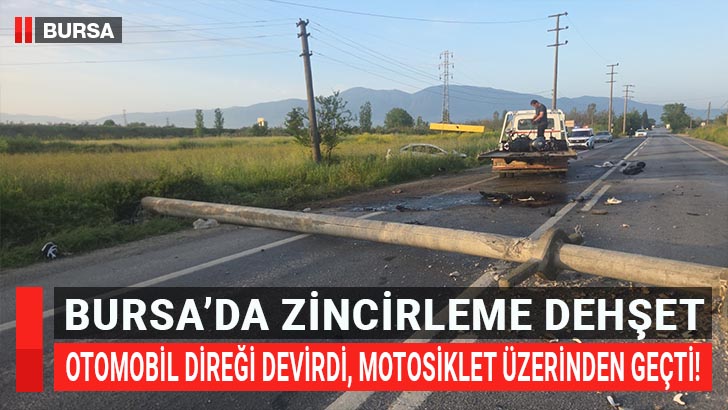 Bursa'nın Orhangazi ilçesinde kontrolden çıkarak