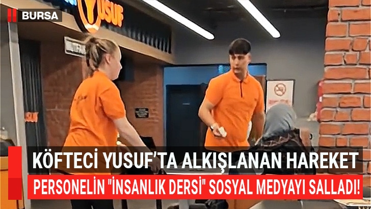 Bursa'da Köfteci Yusuf şubesinde bir